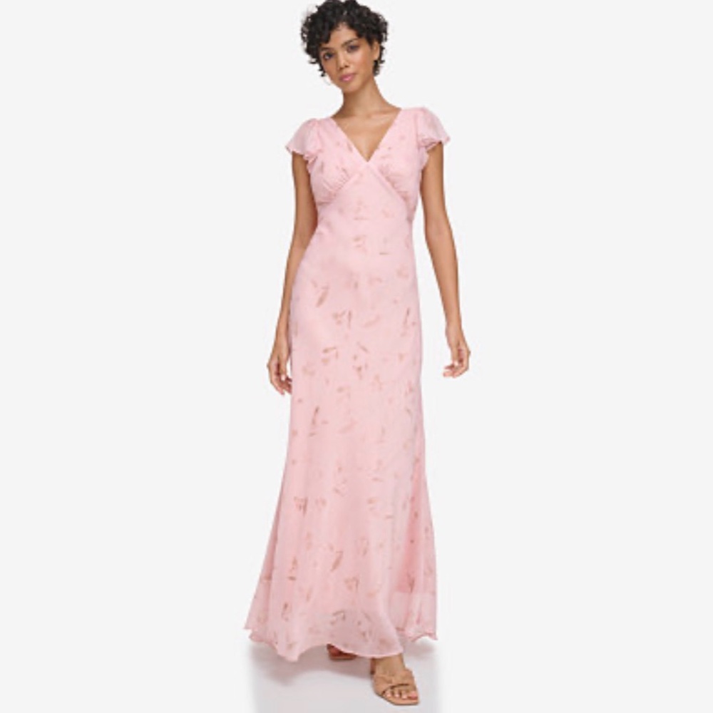 Calvin Klein Pink High Low Dress for spring